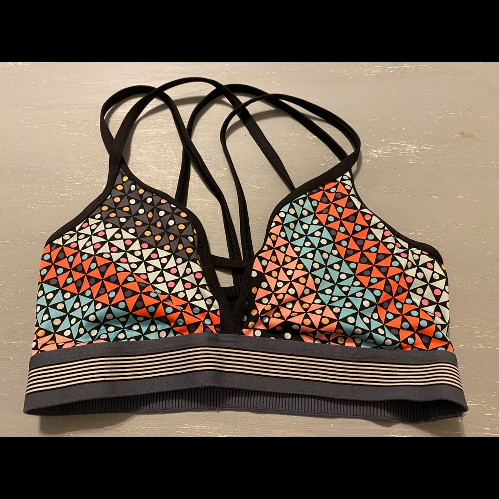 Victoria’s Secret deep plunge sports bra.